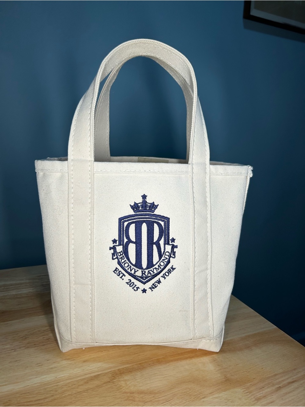 Briony Raymond rare LL Bean mini canvas tote